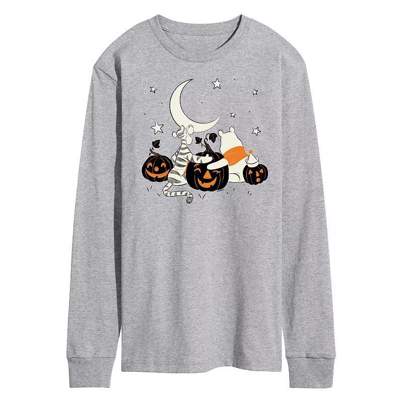 Disneys Winnie the Pooh Mens Tigger Pooh Pumpkins Long Sleeve Graphic Tee Product Image