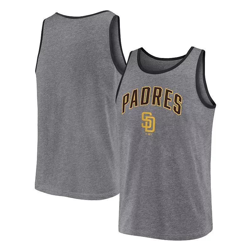 Mens Fanatics Branded Heather Gray San Diego Padres Primary Tank Top Product Image