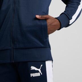 PUMA T7 ICONIC Mens Track Jacket in Dark Blue Product Image