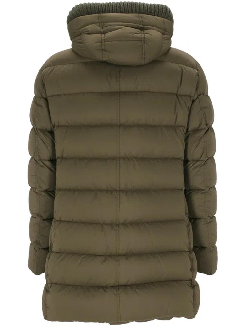 HERNO Down Jacket In Verde/beige Product Image