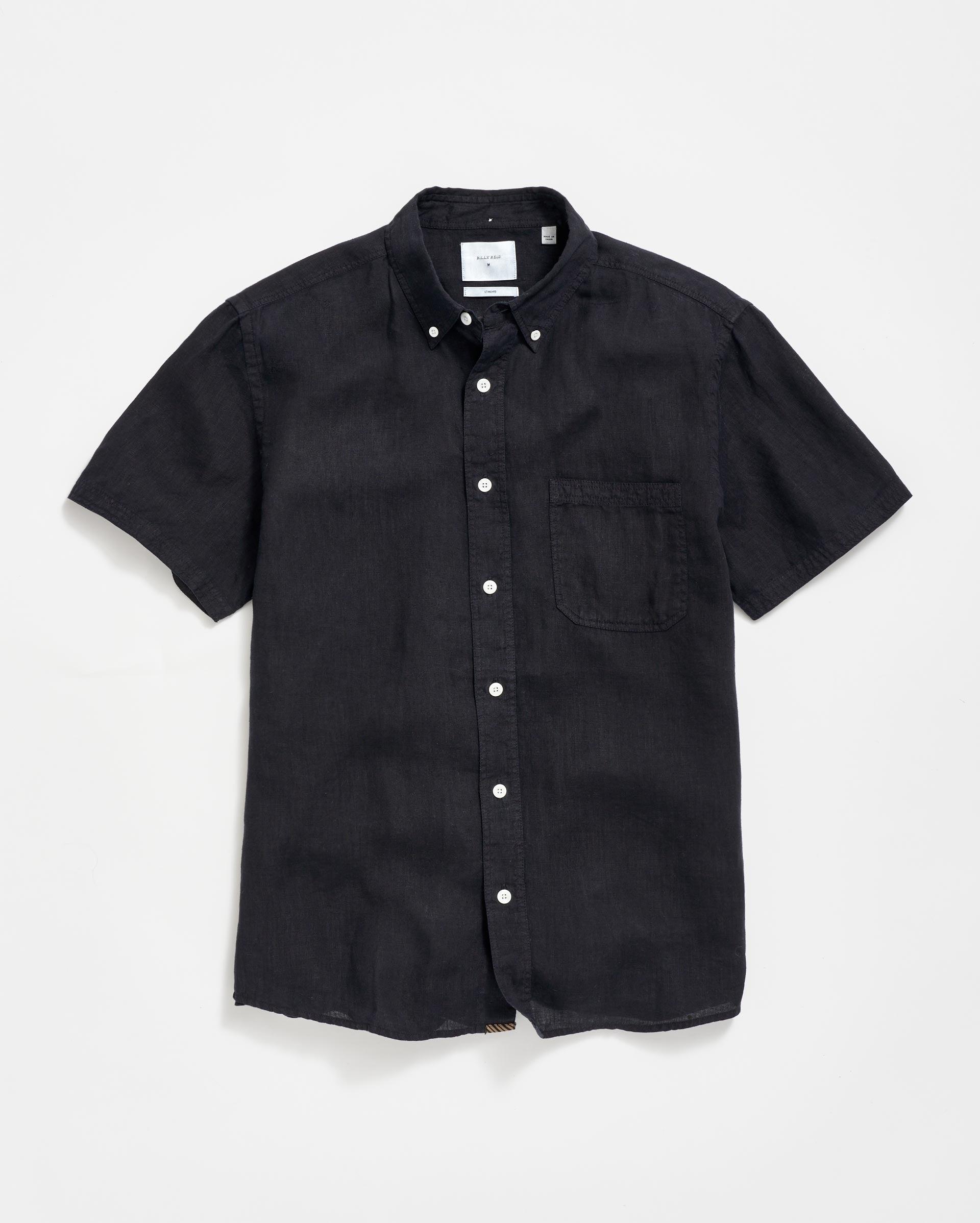 Short Sleeve Linen Tuscumbia Shirt Button Down -  Product Image