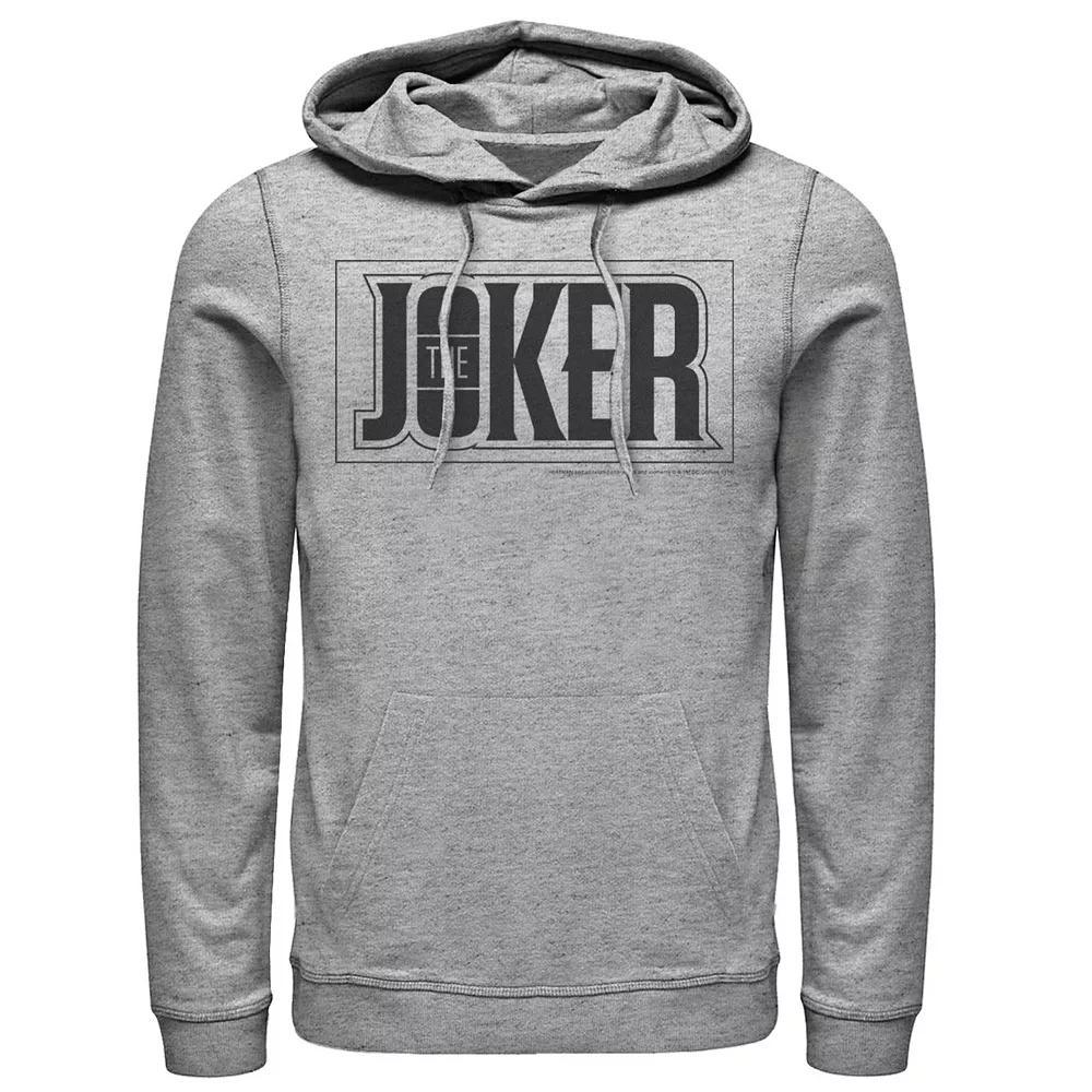 Men's DC Comics The Joker Bold Text Poster Hoodie,  Product Image