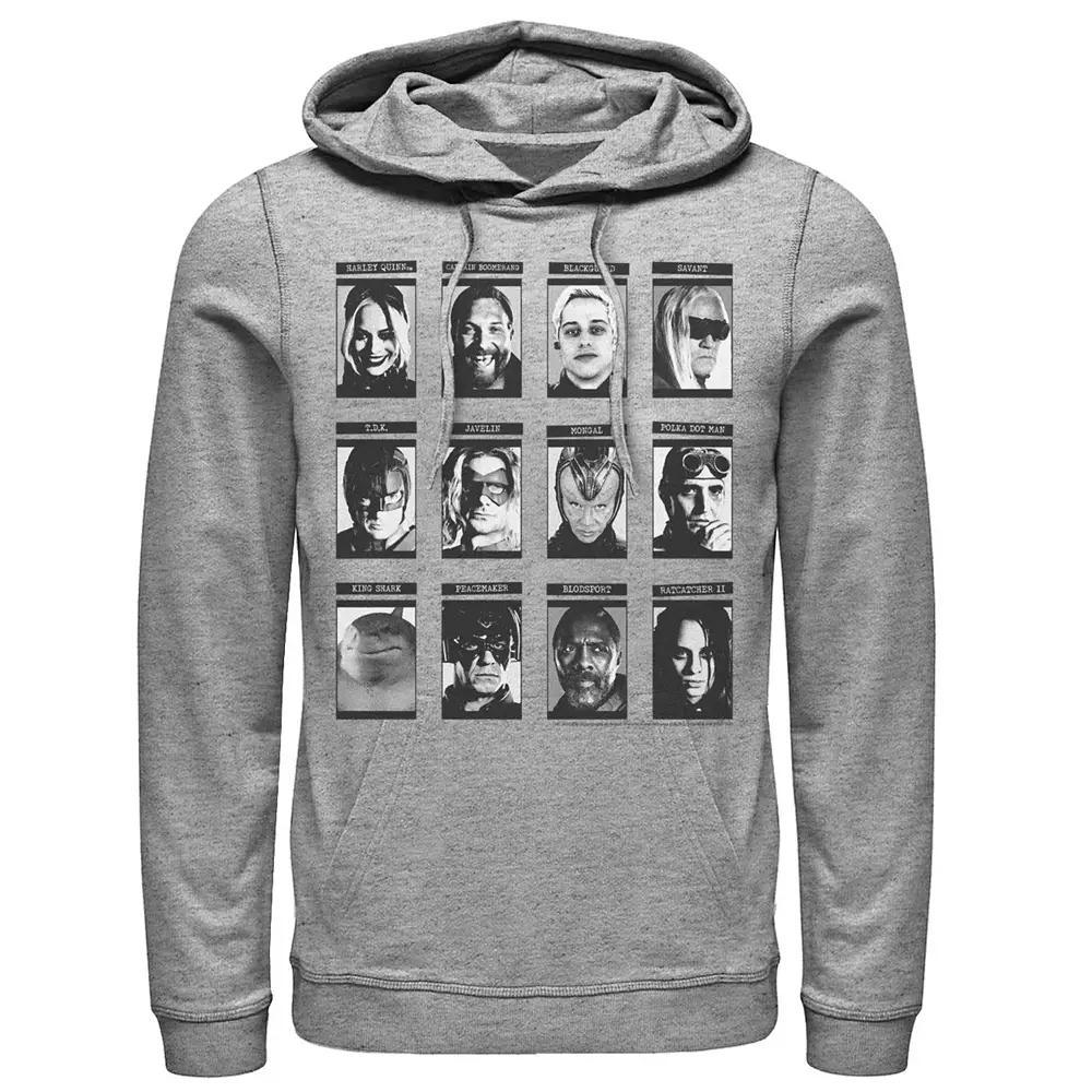 Men's The Suicide Squad Team Board Hoodie, Size: XXL, Athletic Grey Product Image