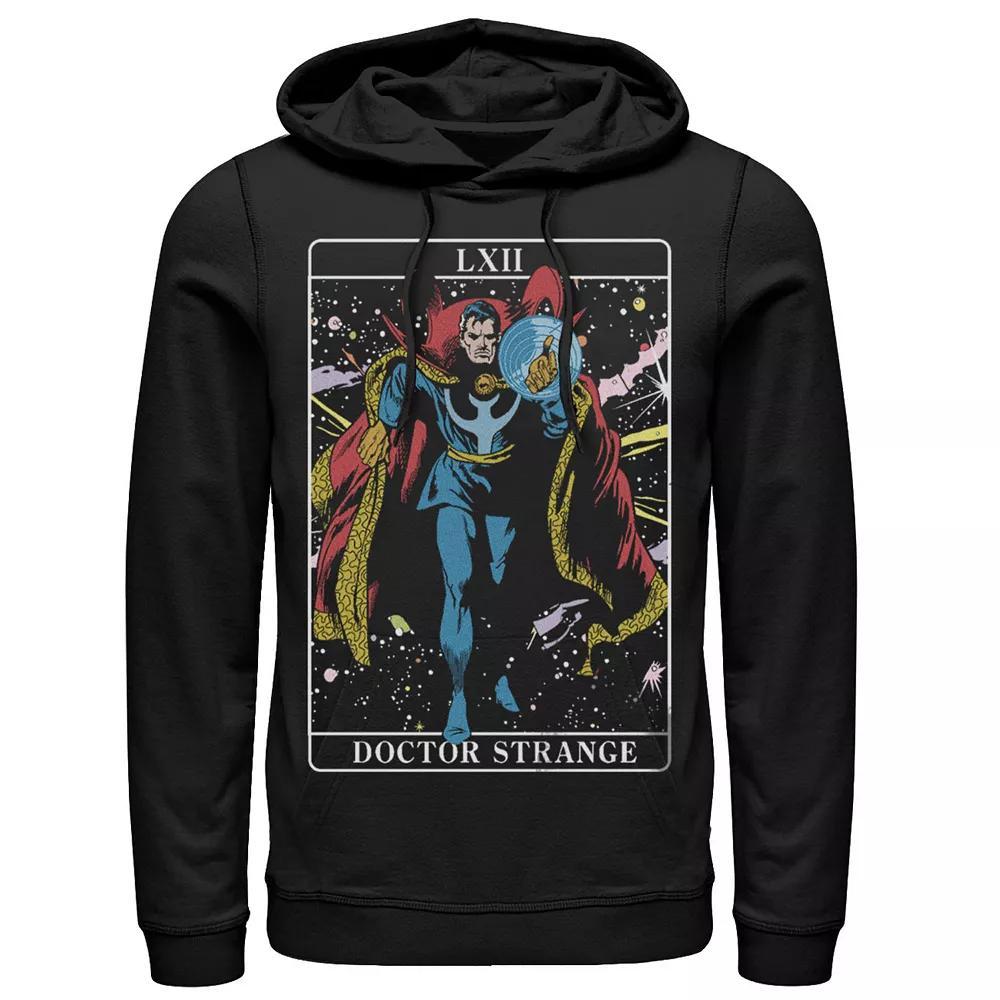 Men's Marvel Doctor Strange Comic Tarot Card Hoodie, Size: Small, Black Product Image