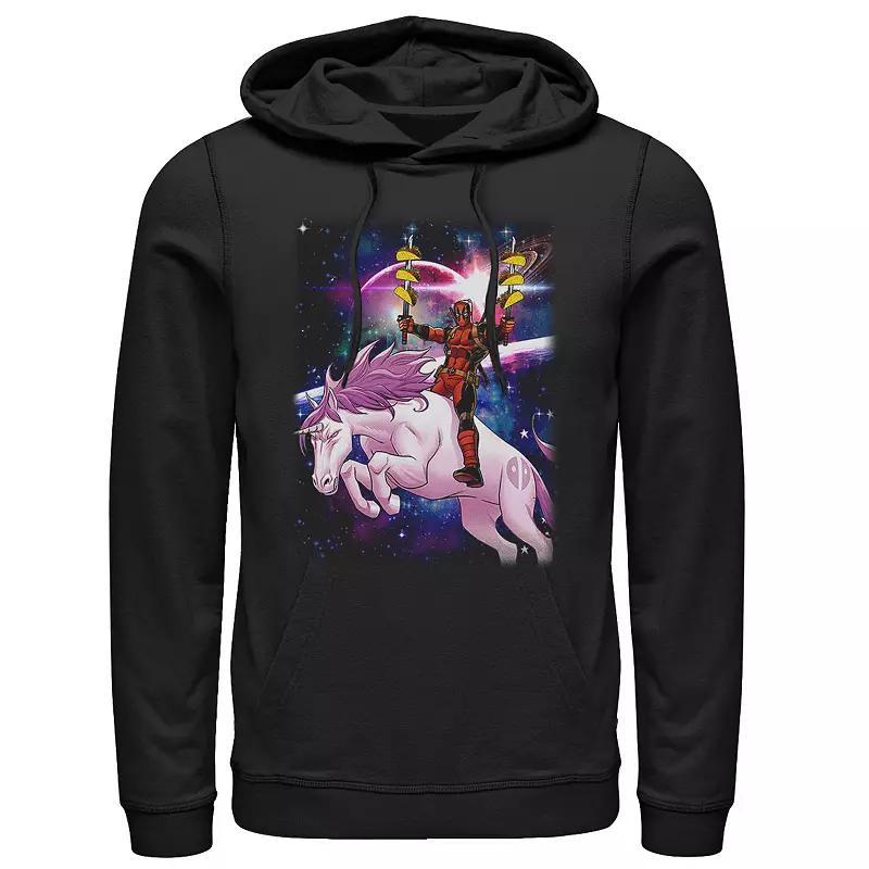 Mens Marvel Deadpool Space Unicorn Tacos Hoodie Product Image