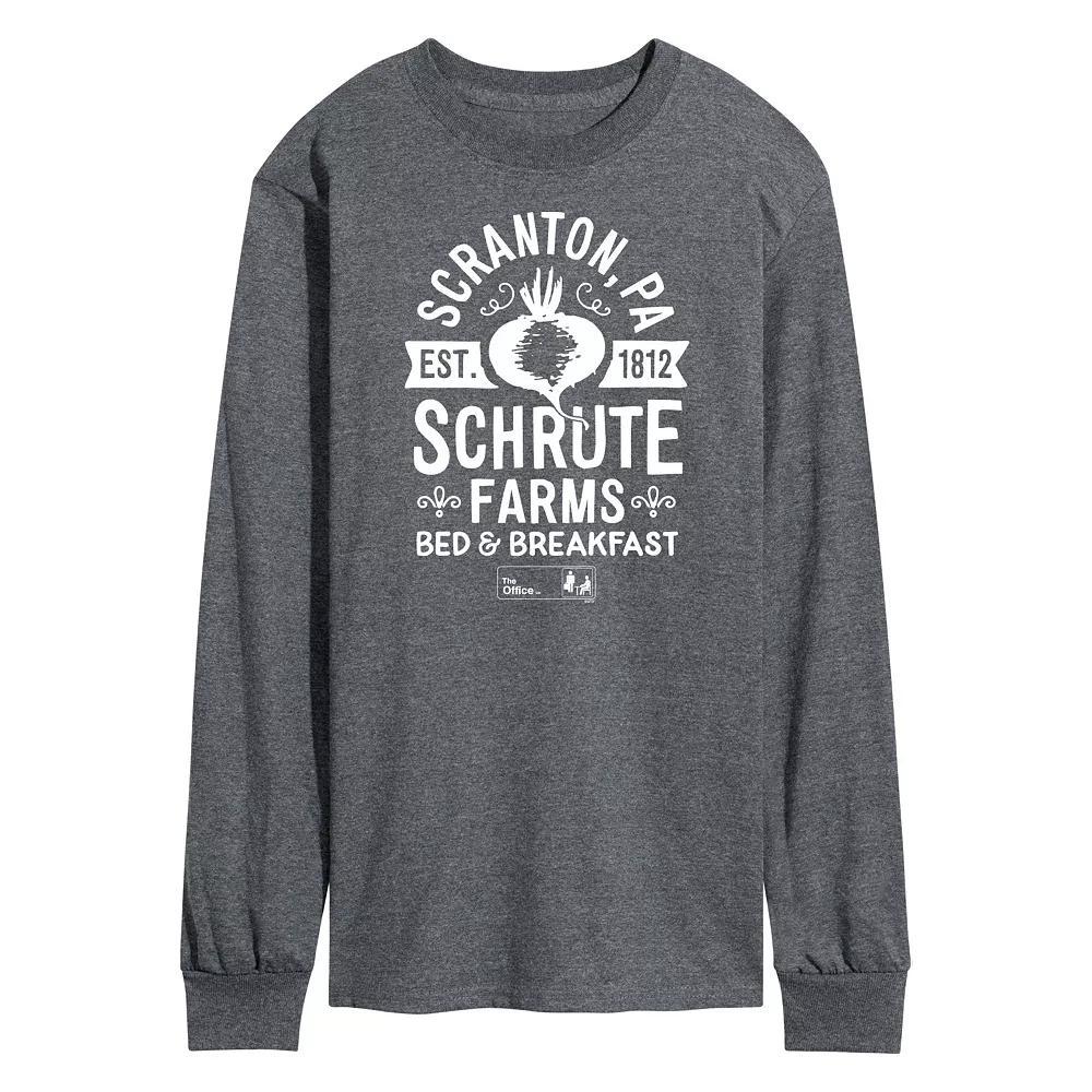 Men's The Office Schrute Farms Long Sleeve Tee,  Product Image