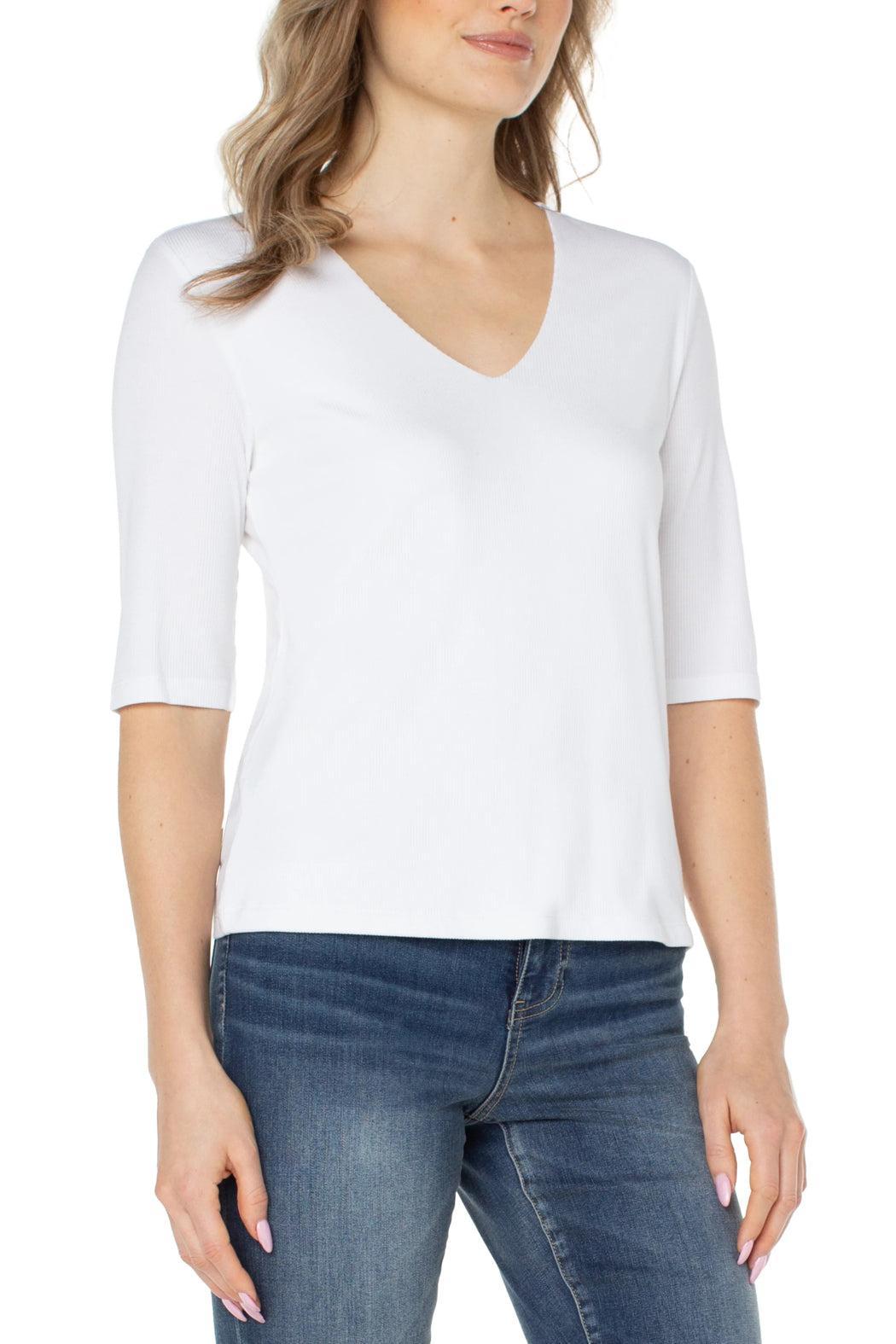 Double Layer VNeck Top Product Image