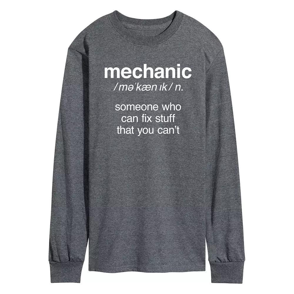 Men's Mechanic Definition Long Sleeve Tee,  Product Image