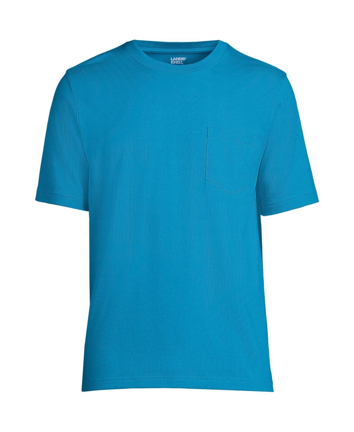 Mens Lands End Super-T Short Sleeve T-Shirt with Pocket Product Image