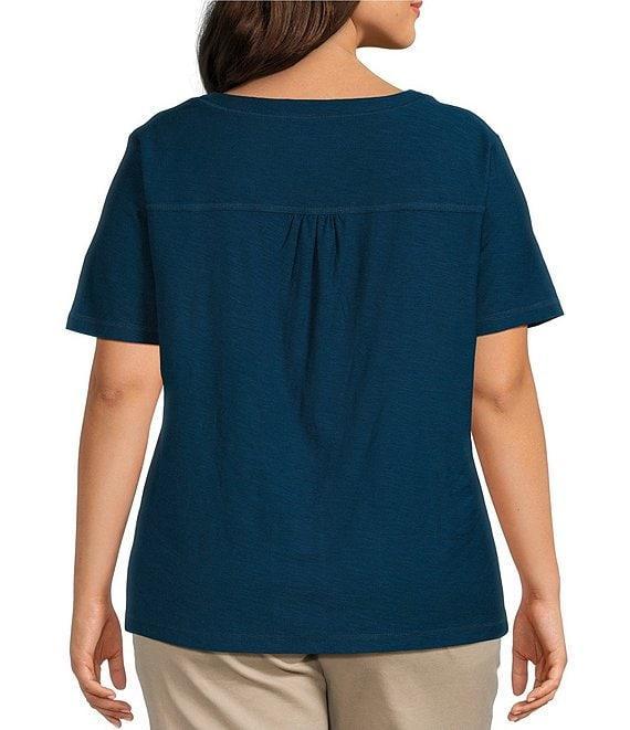 Westbound Plus Size Short Sleve V-Neck Top Product Image