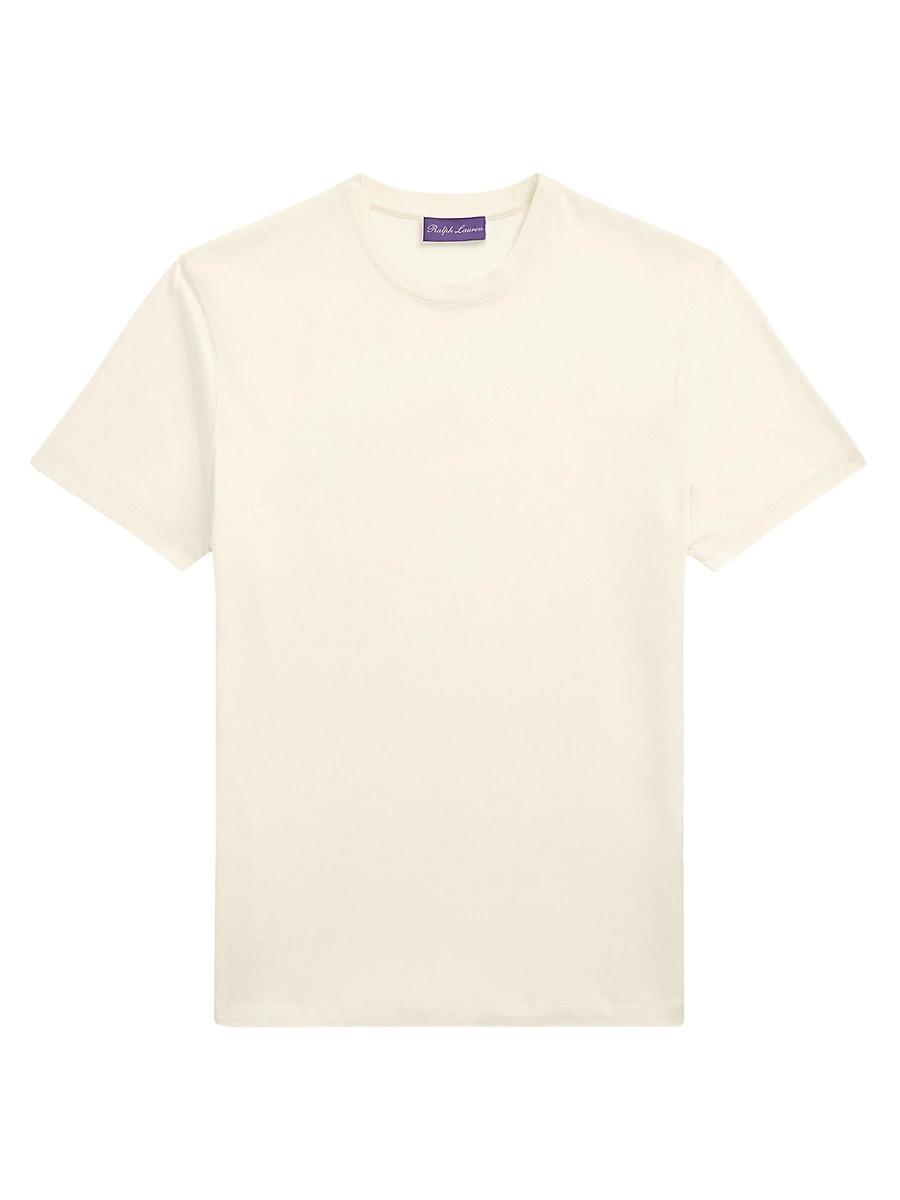 Mens Interlock Cotton Crewneck T-Shirt Product Image