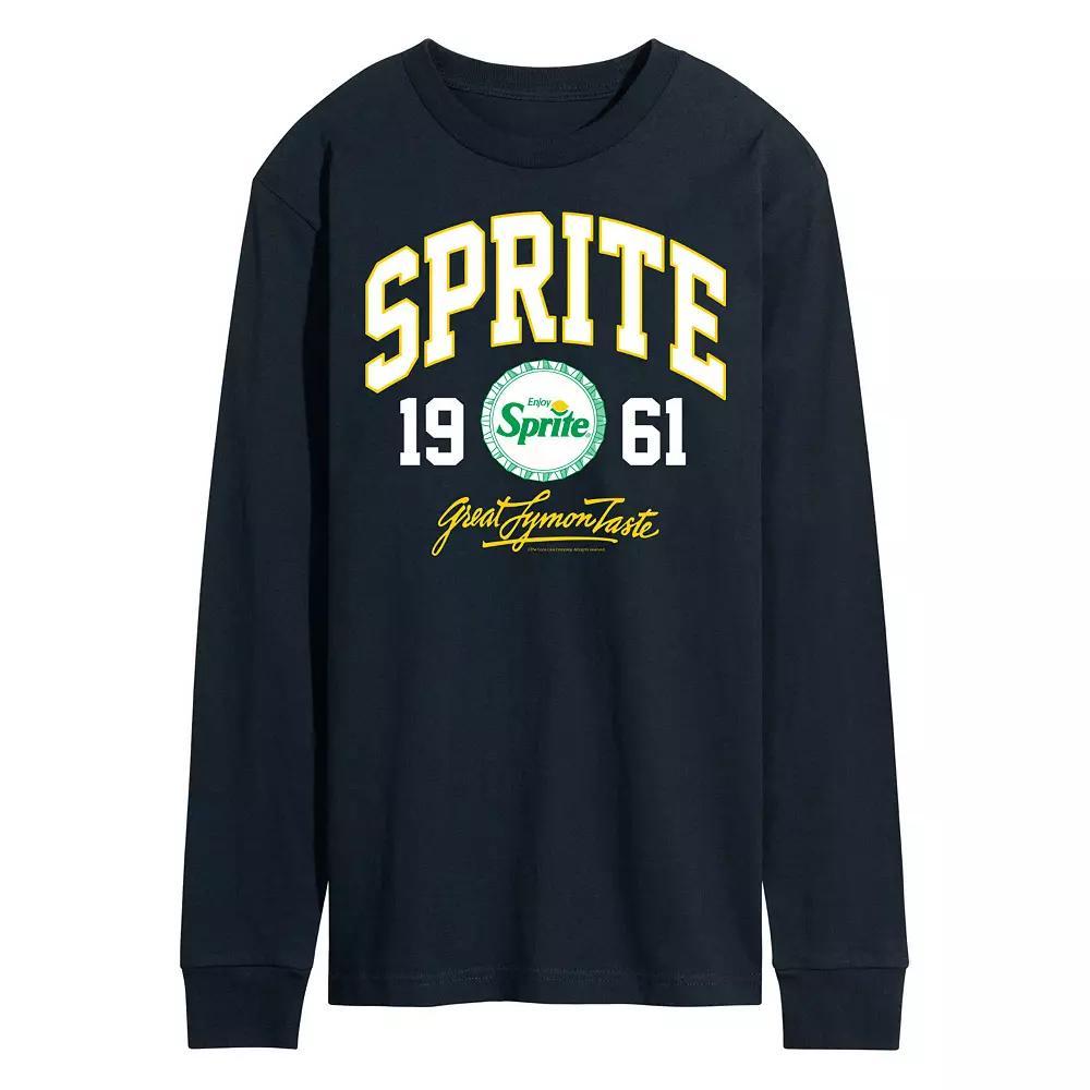 Men's Sprite Collegiate Long Sleeve Graphic Tee, Size: Medium, Blue Product Image