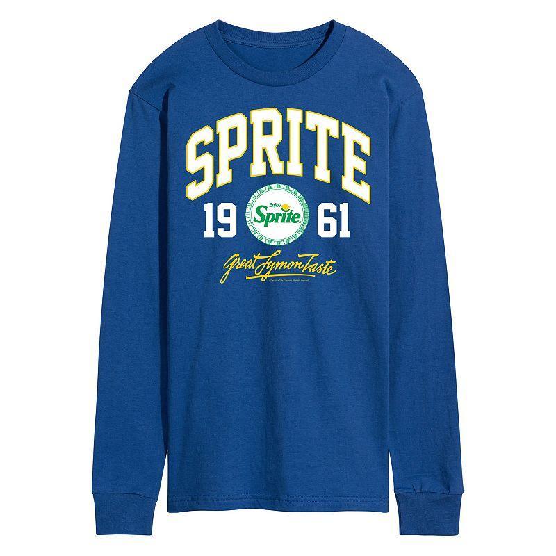 Men's Sprite Collegiate Long Sleeve Graphic Tee, Size: Medium, Blue Product Image