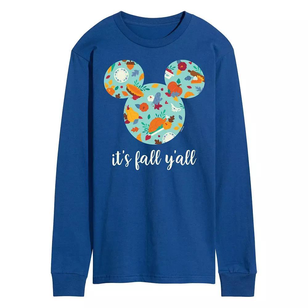 Disney's It's Fall Y'all Long Sleeve Tee, Men's,  Product Image