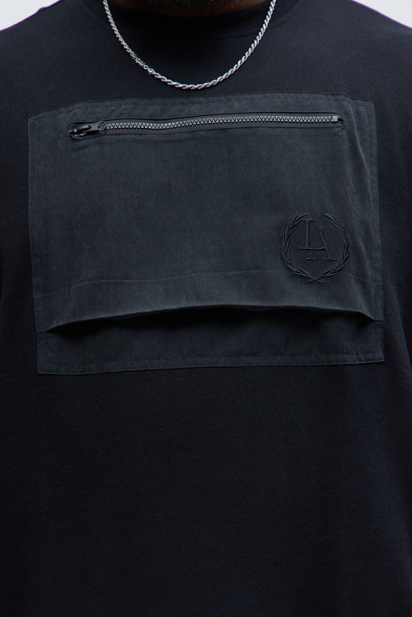 LA Front Crewneck Sweatshirt - Black Product Image