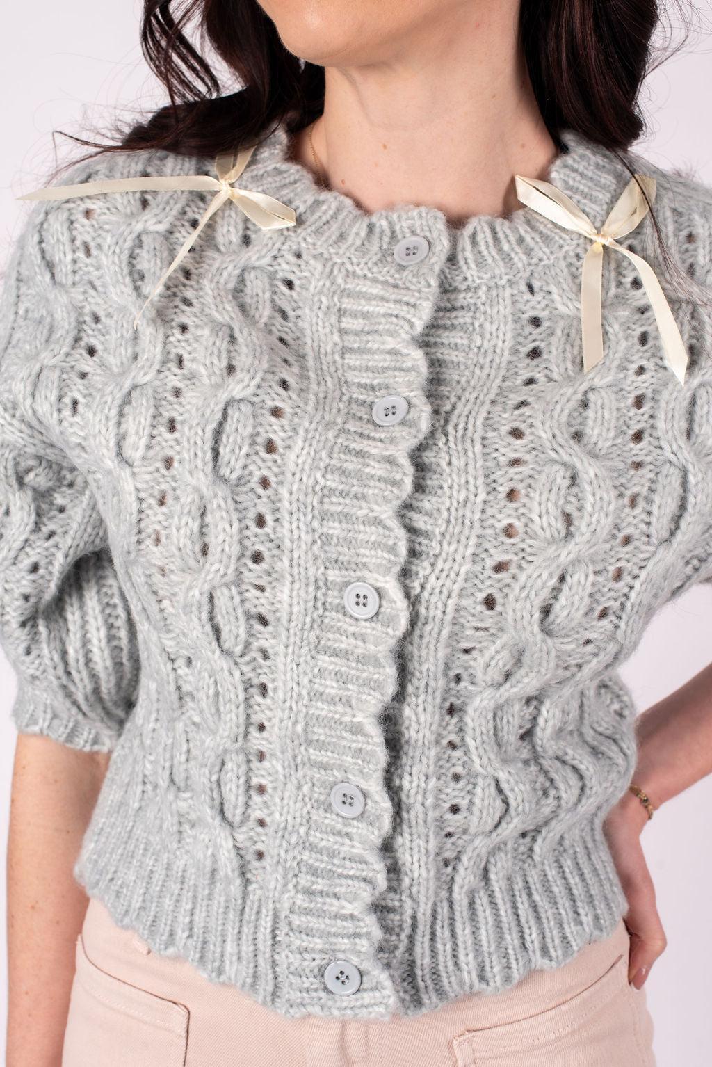 [ASTR The Label] Cable Knit Cardigan Product Image