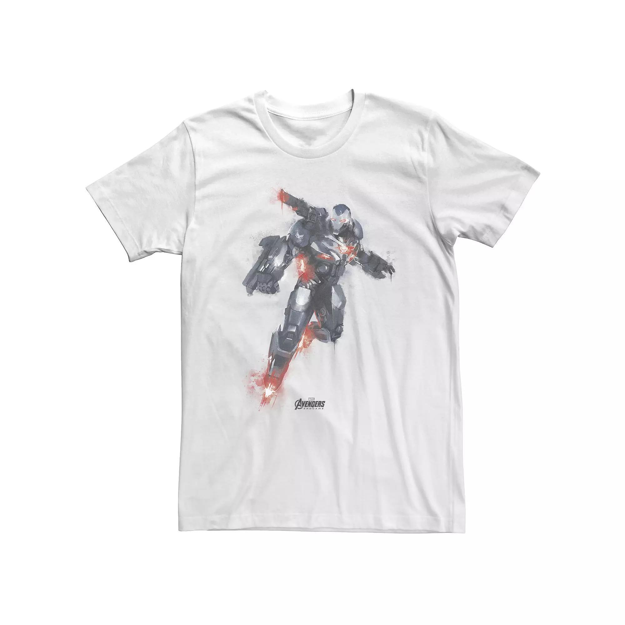 Big & Tall Marvel Avengers Endgame War Machine Paint Tee, Men's, Size: XXL Tall, White Product Image