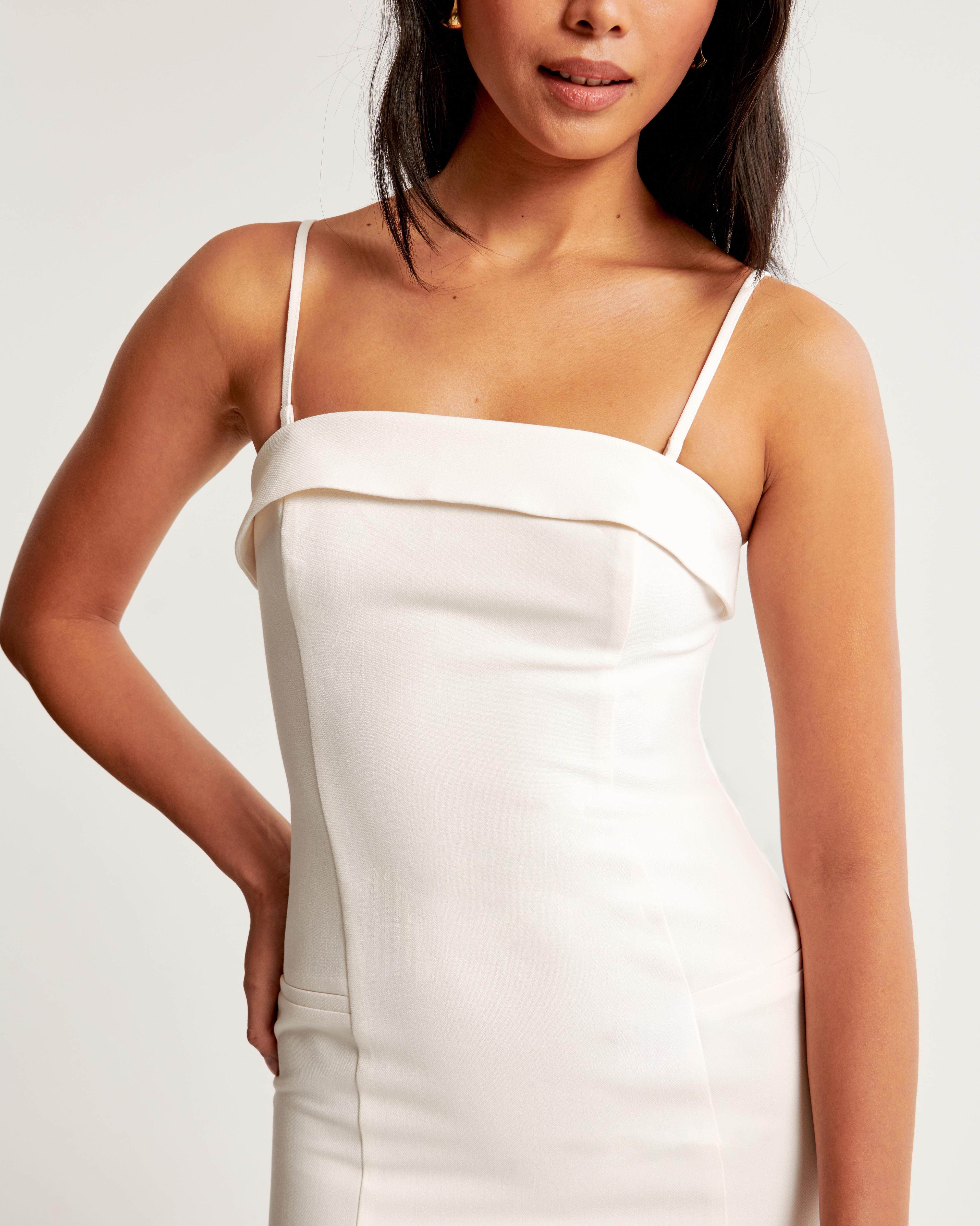 Strapless Tailored Midi Dress Product Image