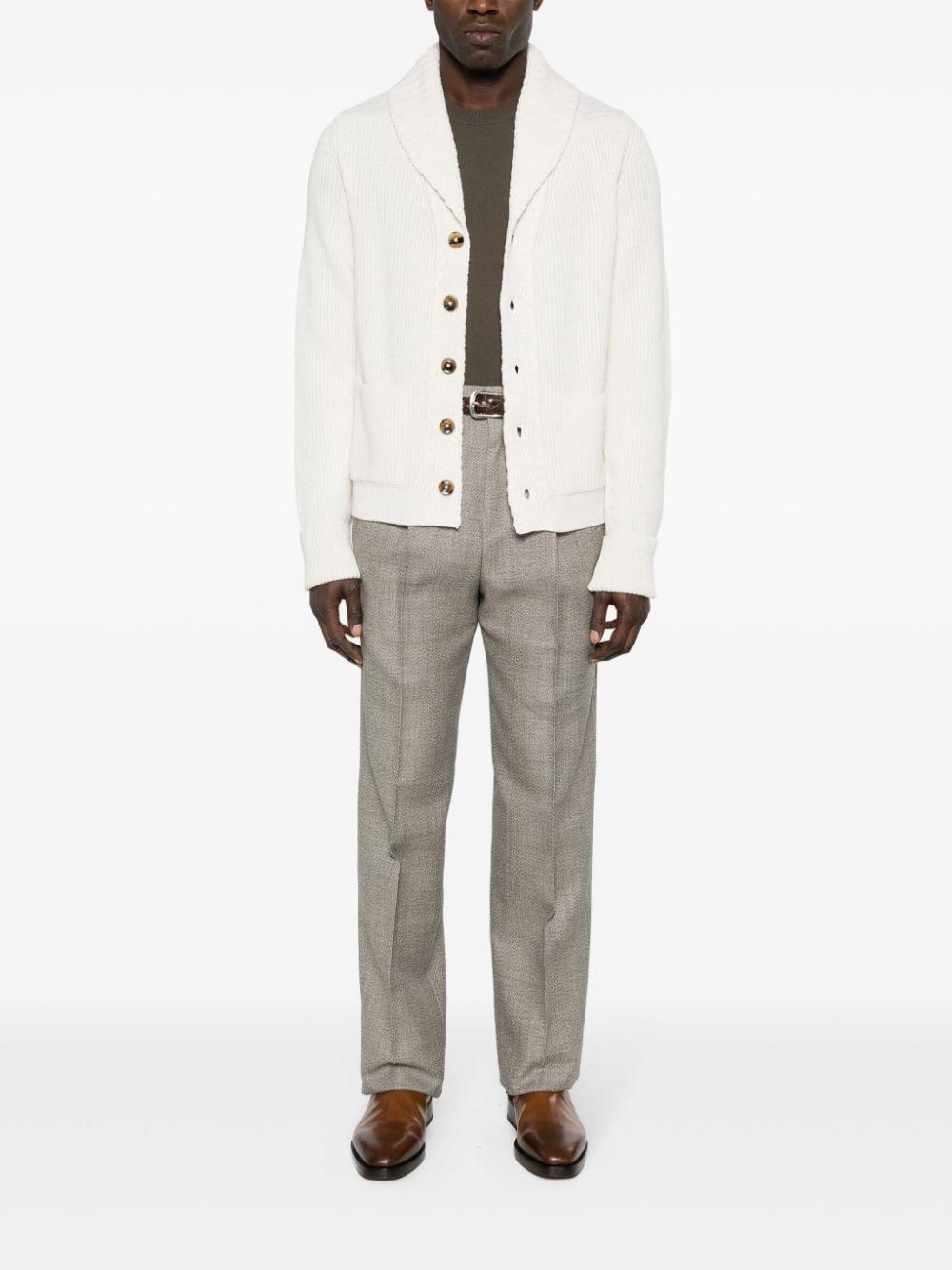 Chunky-knit Cashmere Cardigan In Neutrals Product Image