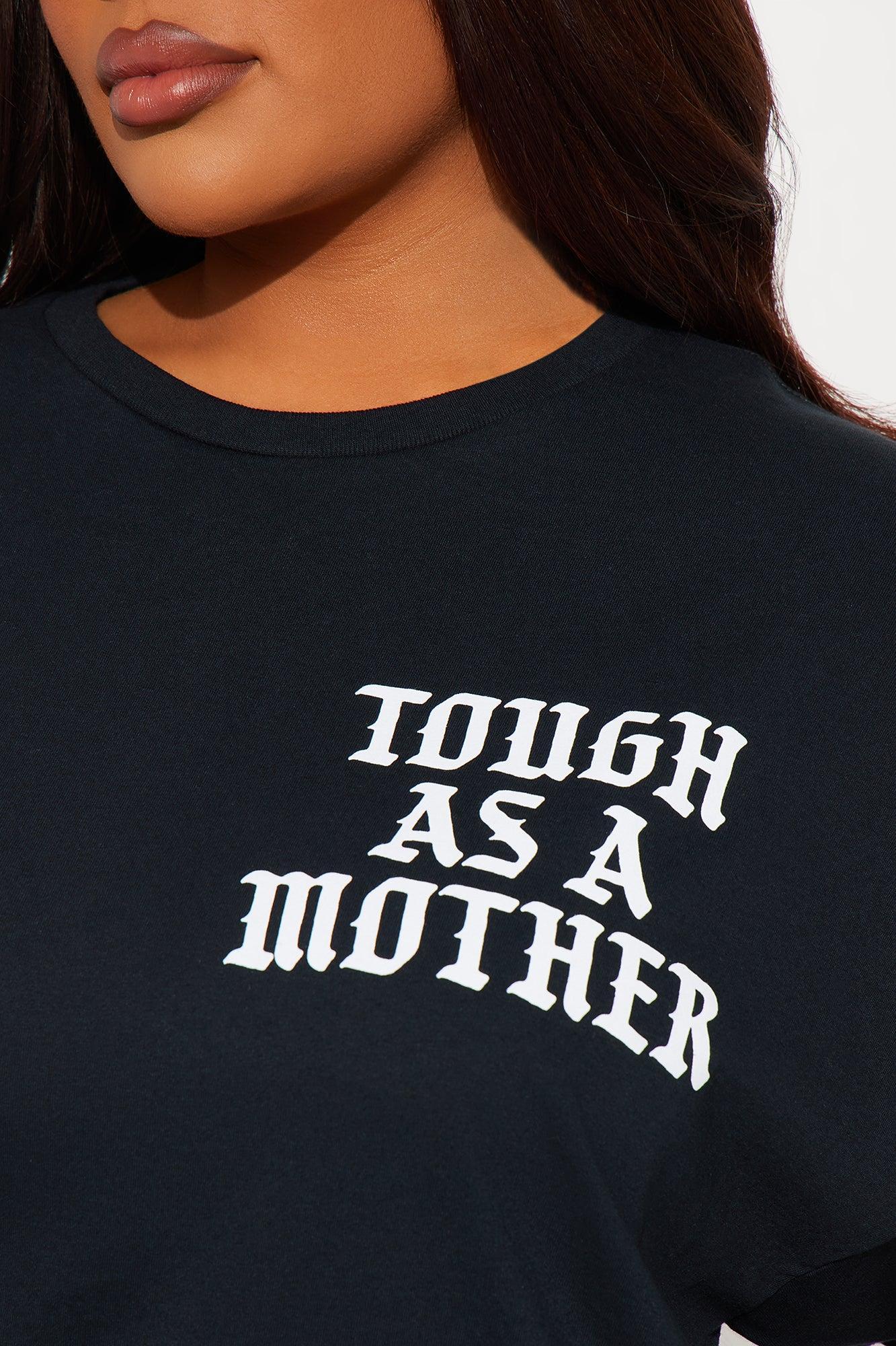 Tough As A Mother Oversized Tee - Black Product Image