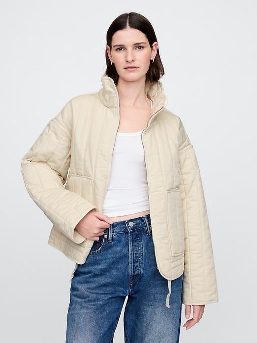 Oversized Quilted Liner Jacket Product Image