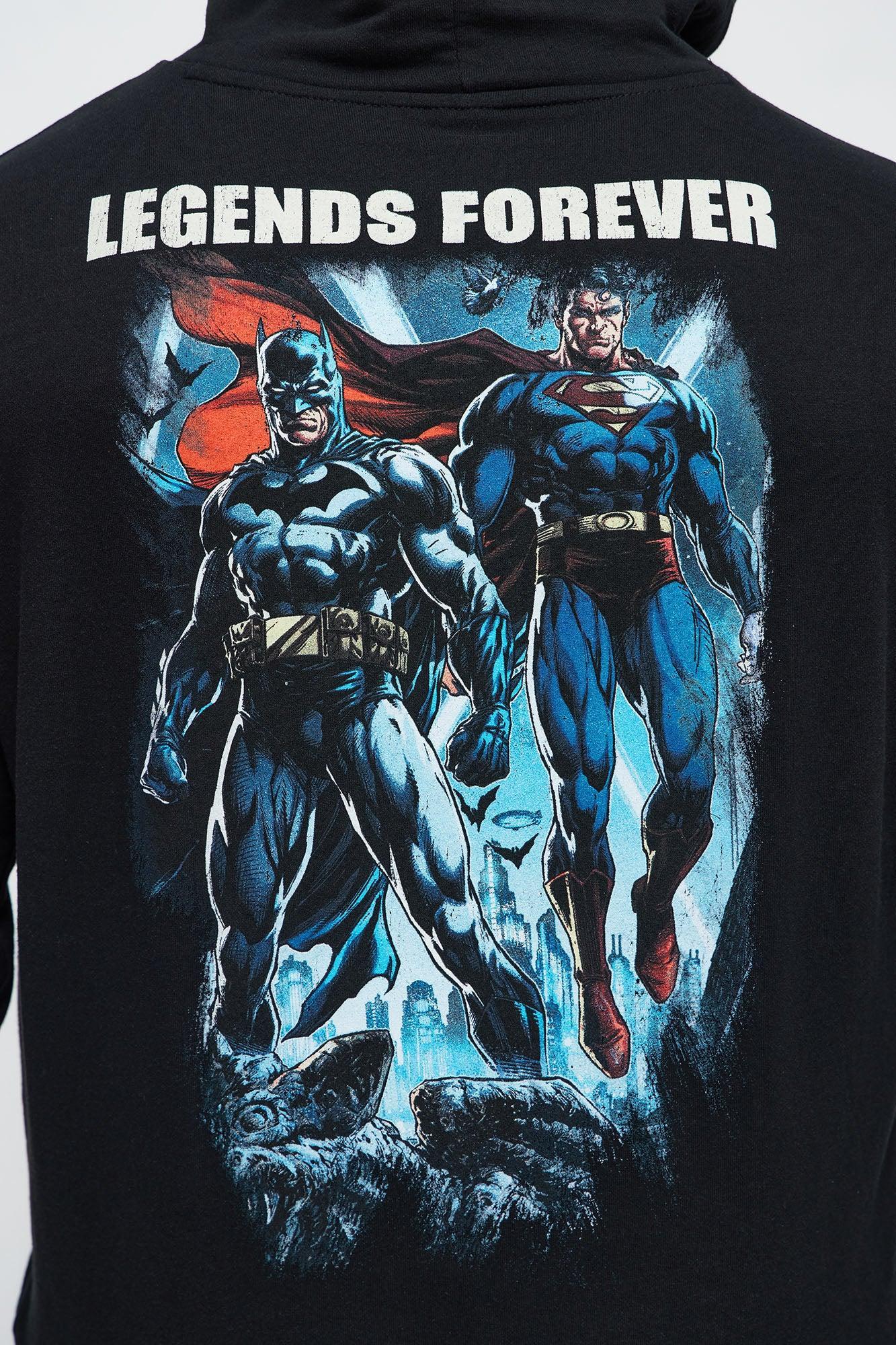 Batman Superman World's Finest Hoodie - Black Male Product Image