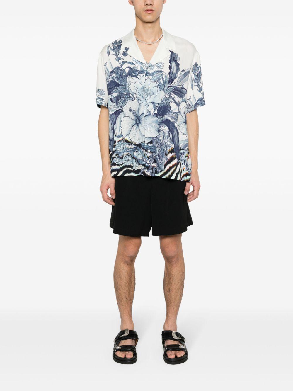 floral-print bowling shirt Product Image