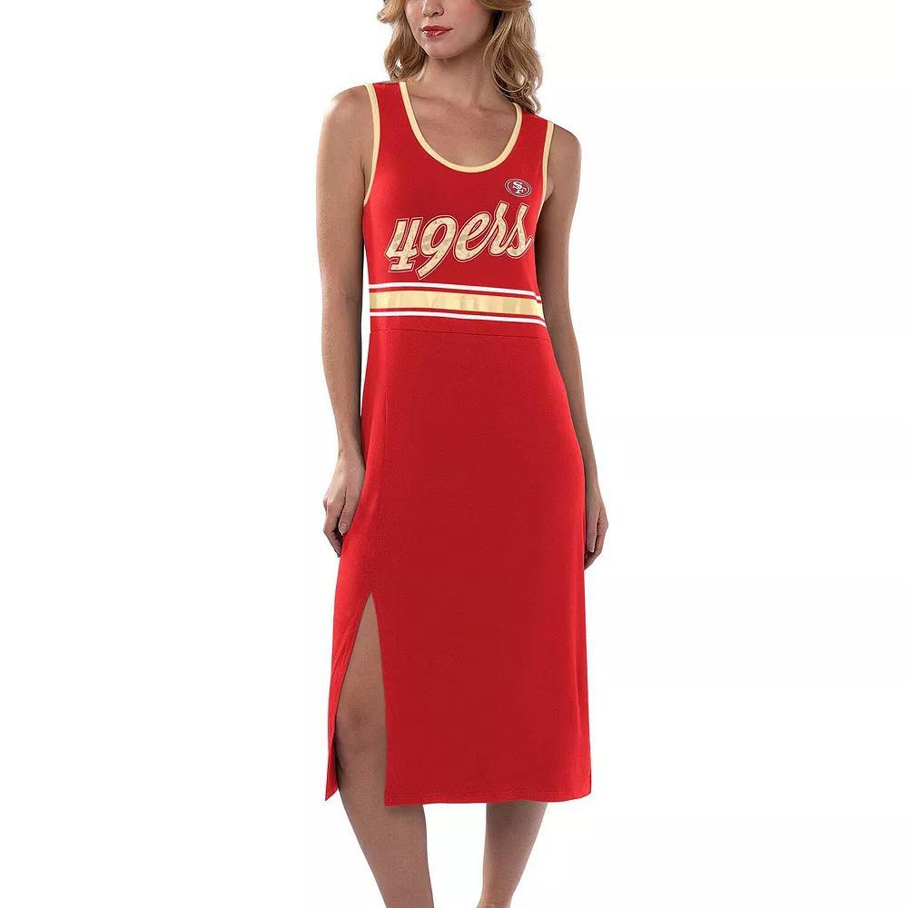 Women's G-III 4Her by Carl Banks Scarlet San Francisco 49ers Main Field Maxi Dress,  Product Image