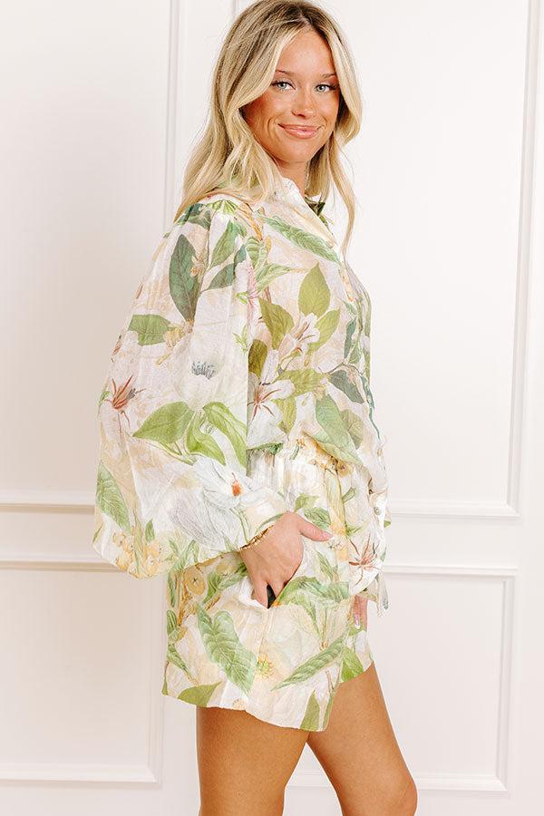 Tropical Bliss Button Up Top Product Image
