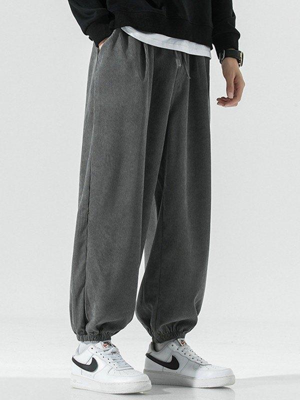Men's Corduroy Loose Casual Jogger Pants Product Image