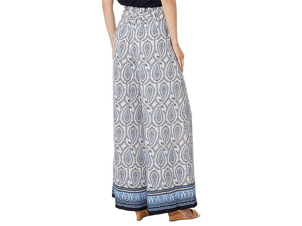 Tommy Hilfiger Paisley Wide Leg Pants (Ivory Multi) Women's Casual Pants Product Image