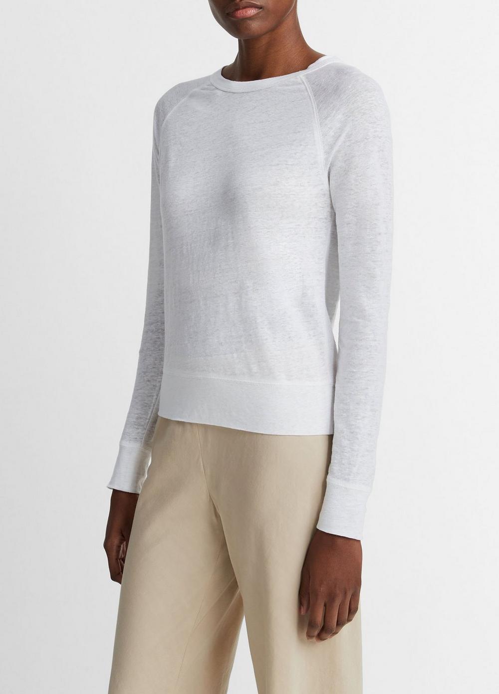 Linen Raglan-Sleeve Pullover Product Image