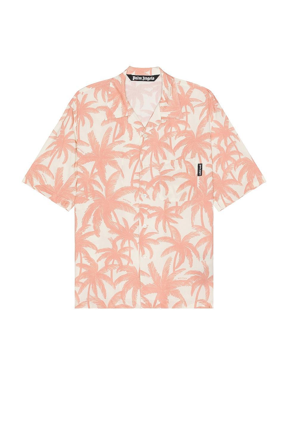 Palm Angels Allover Shirt in Coral Product Image