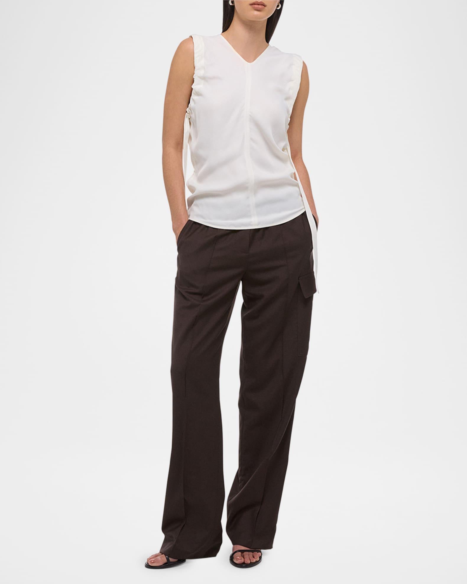 Ruched Sleeveless Top Product Image