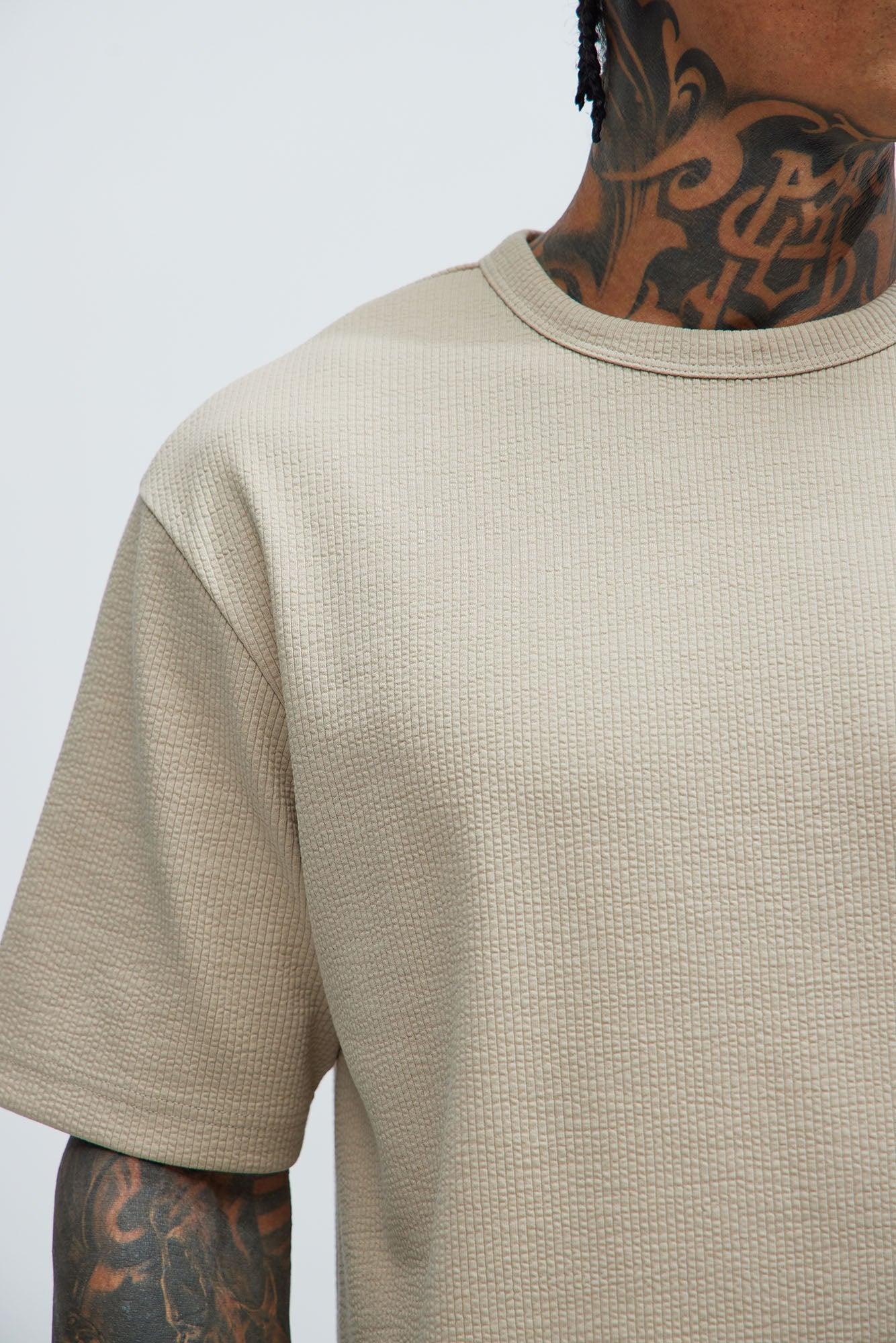 Burke Textured Tee - Tan Product Image