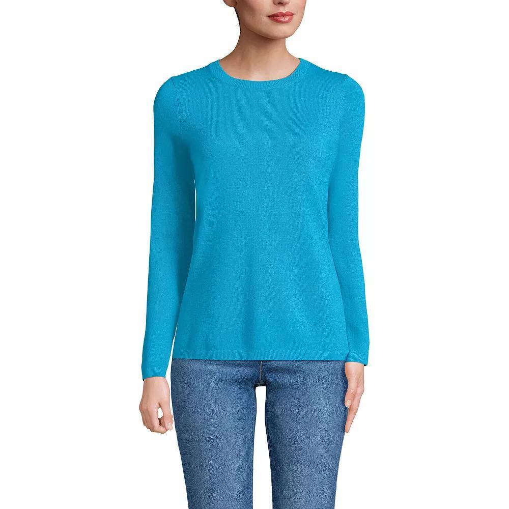 Women's Lands' End Crewneck Cashmere Sweater,  Product Image