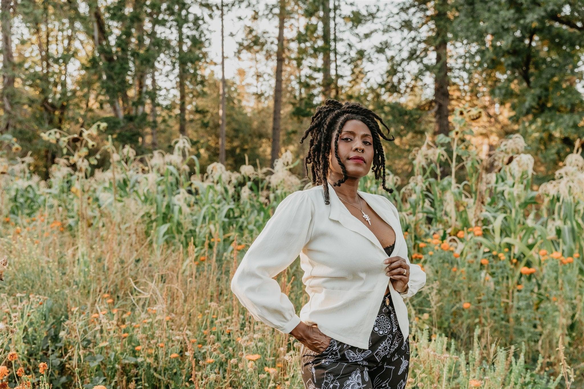 Jane Jacket in Textured White Product Image