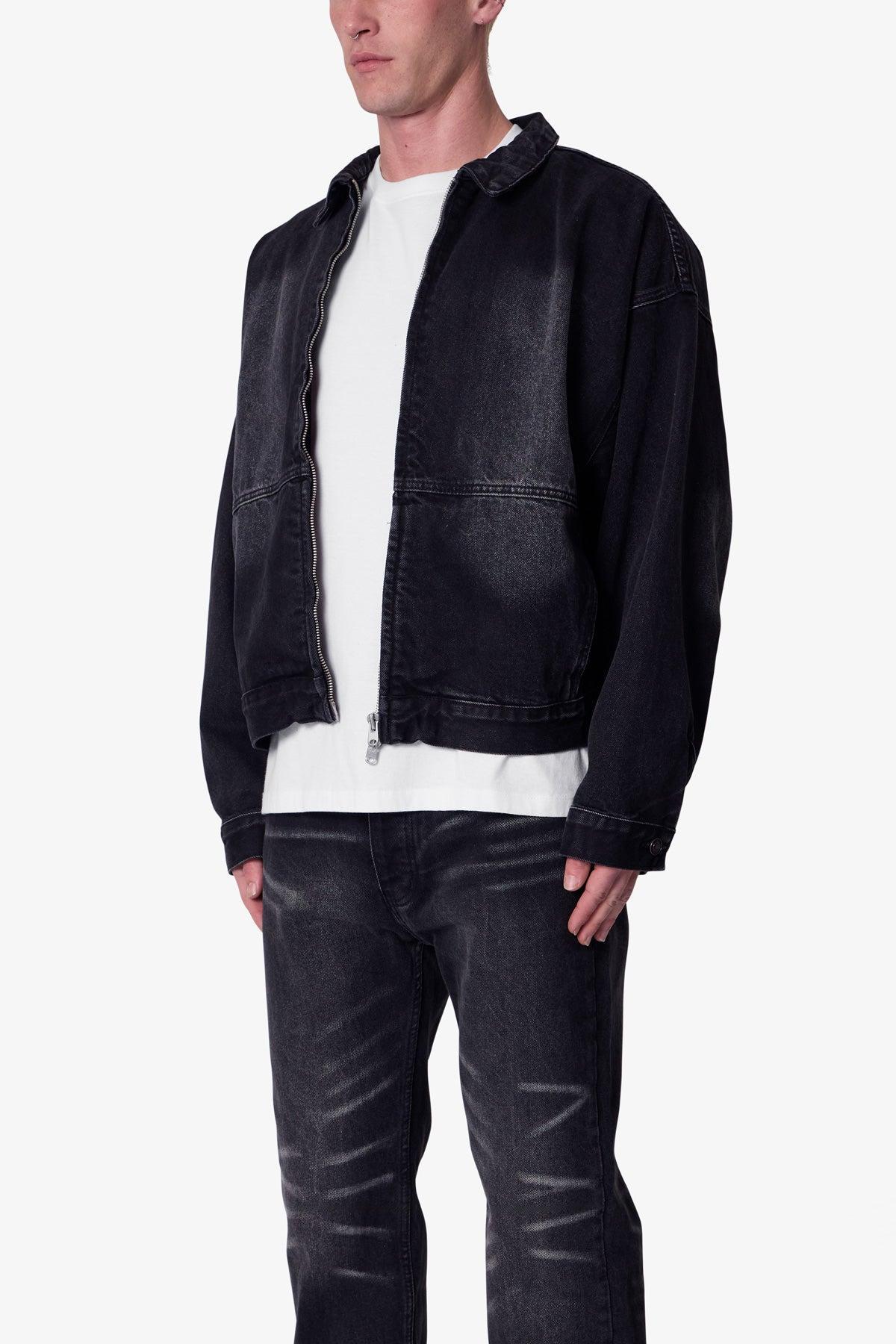 Denim Chore Coat - Washed Black Product Image