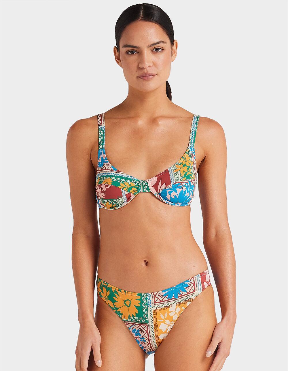 POOLSIDE PARADISO Wildflower Basic Bikini Bottoms Product Image