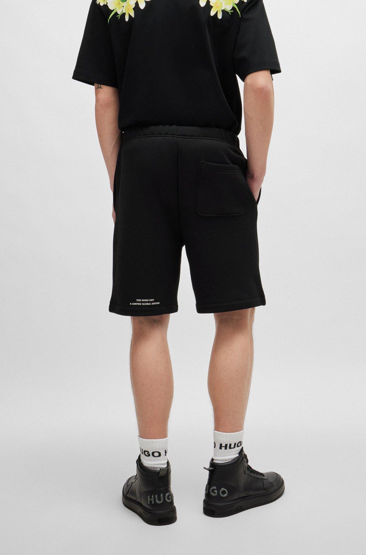 Relaxed-fit shorts with floral artwork Product Image