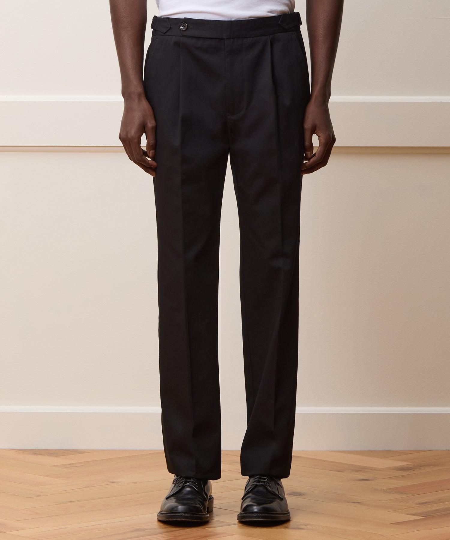 Italian Lightweight Cotton Side Tab Trouser Product Image