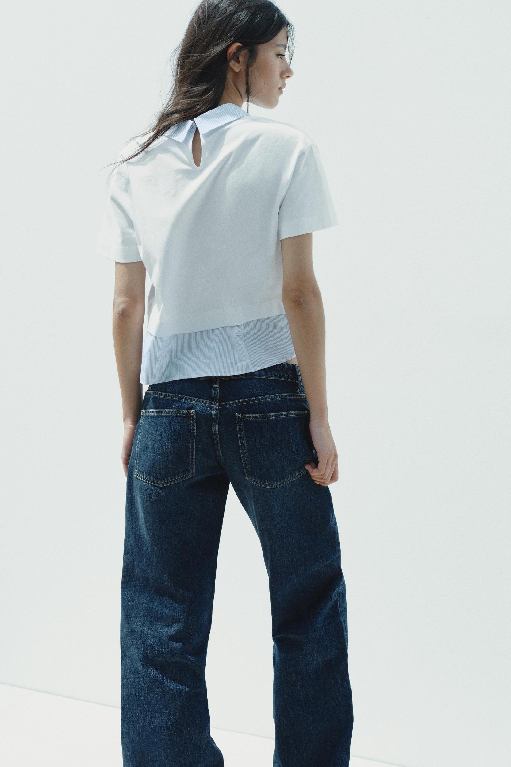 STRIPED COMBINATION T-SHIRT Product Image