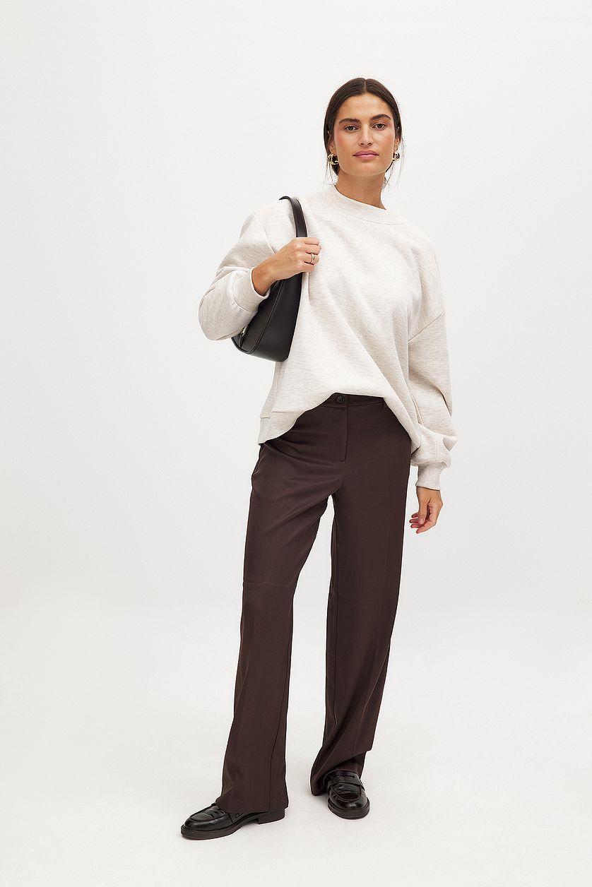 High Neck Detail Sweatshirt Product Image