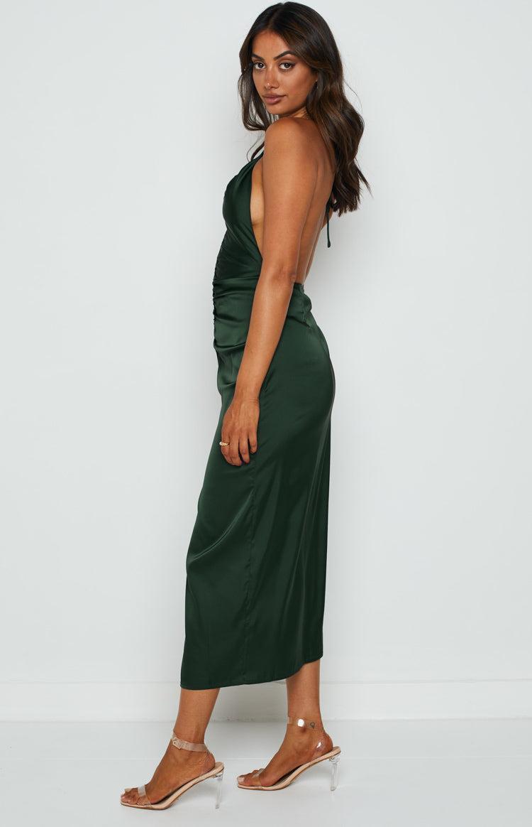 Rosey Emerald Midi Dress Product Image