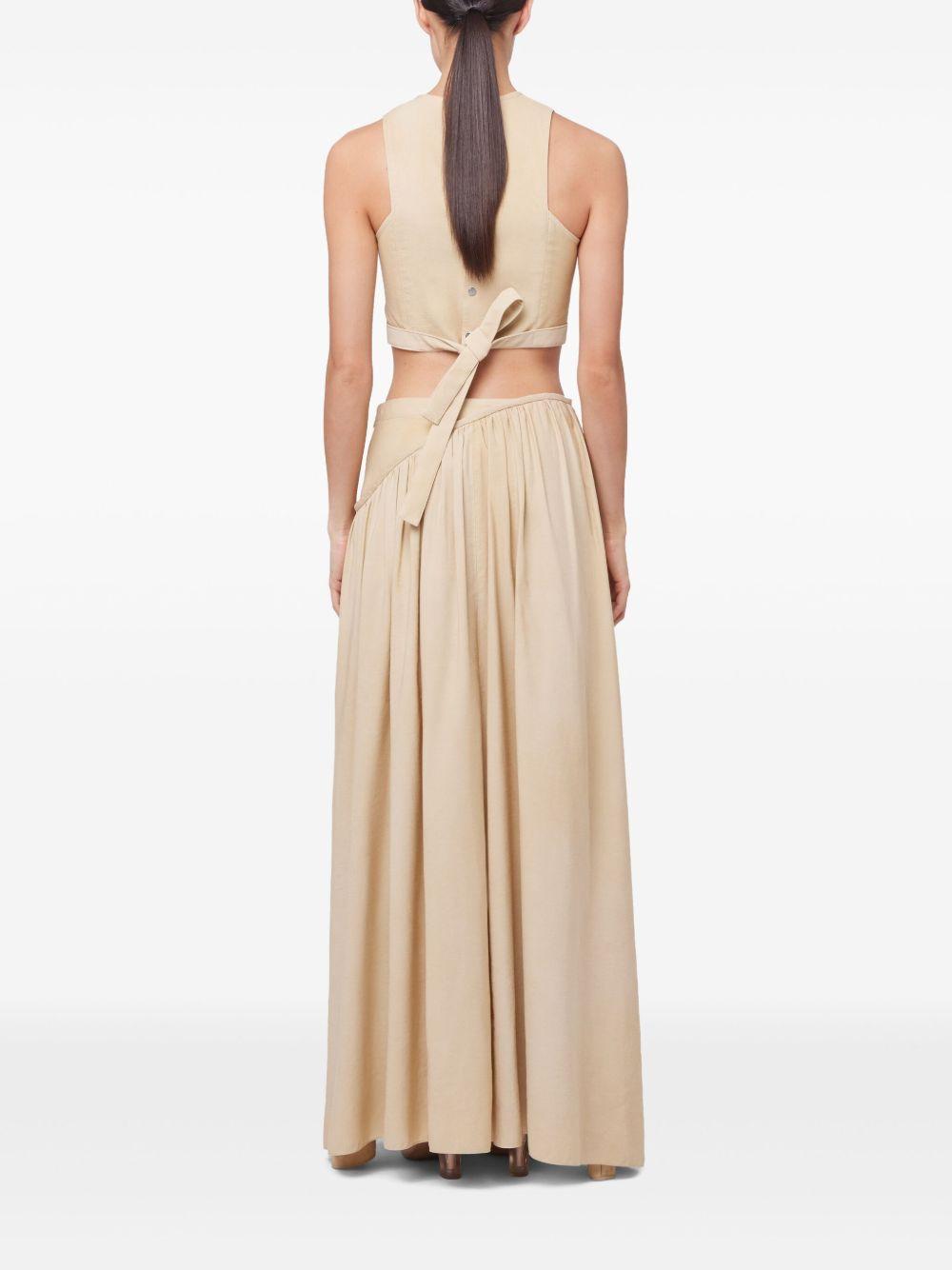 twill maxi skirt Product Image