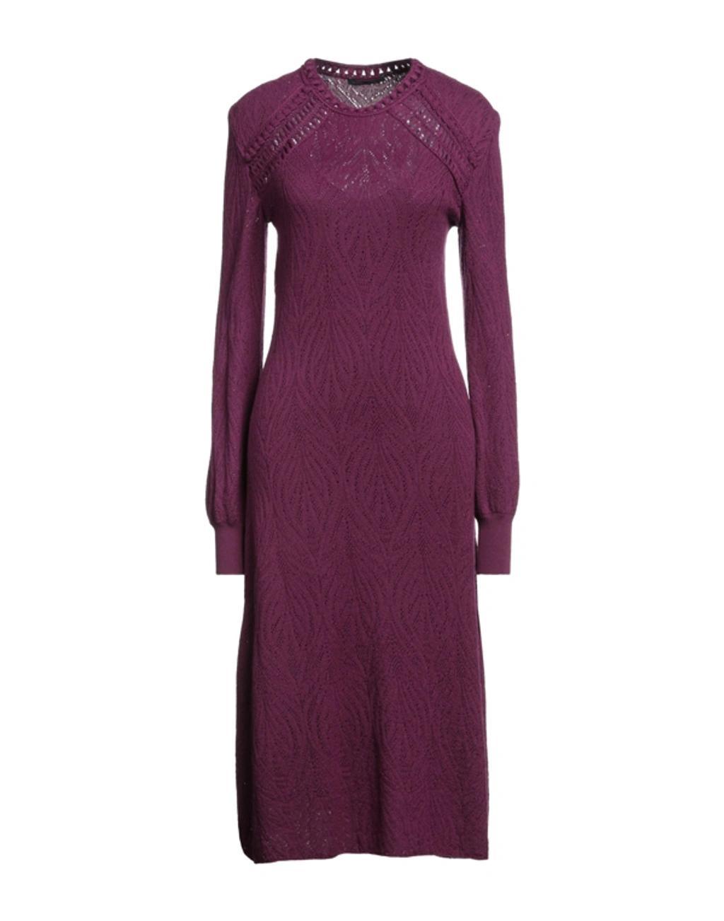 ALBERTA FERRETTI Midi Dresses In Deep Purple Product Image