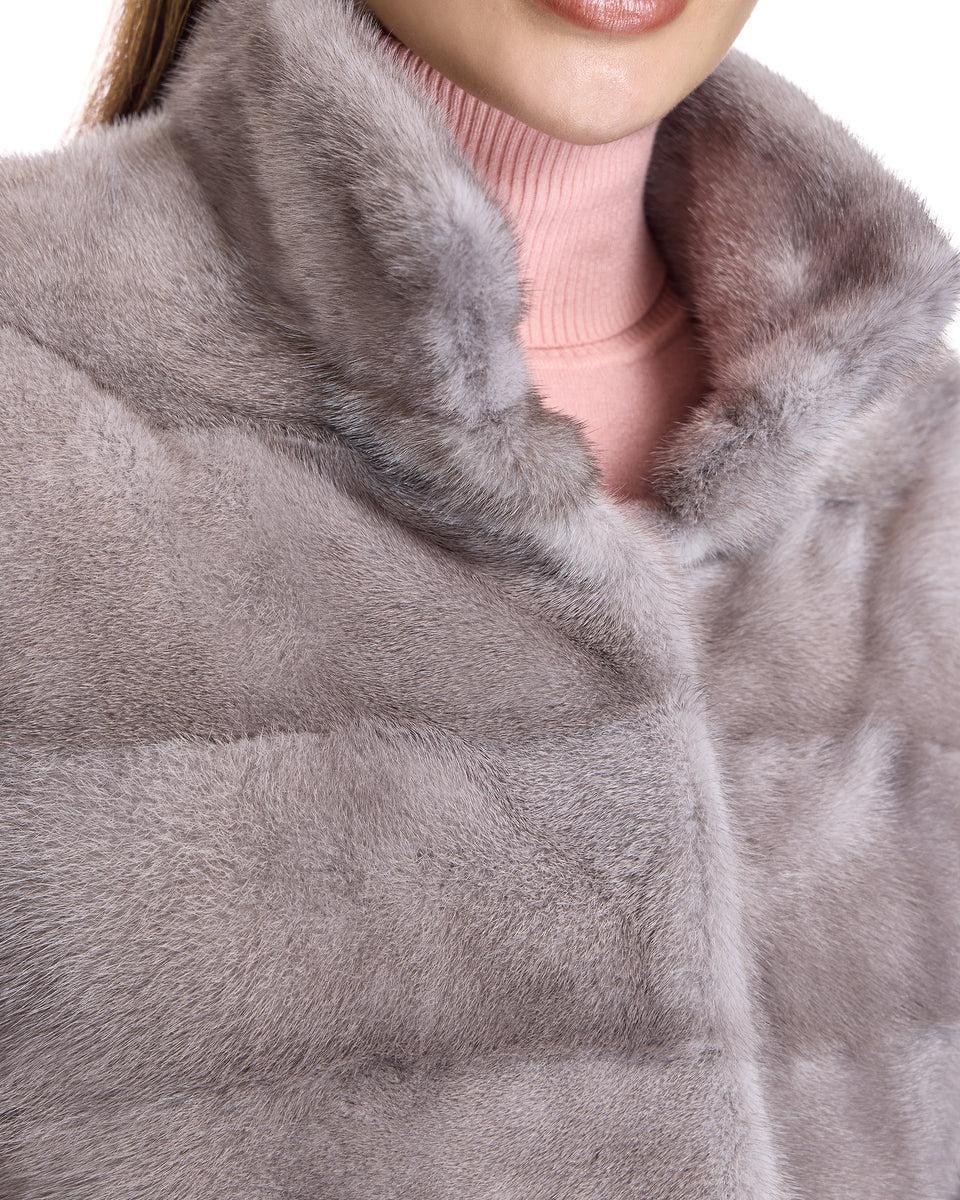 HORIZONTAL MINK JACKET Product Image
