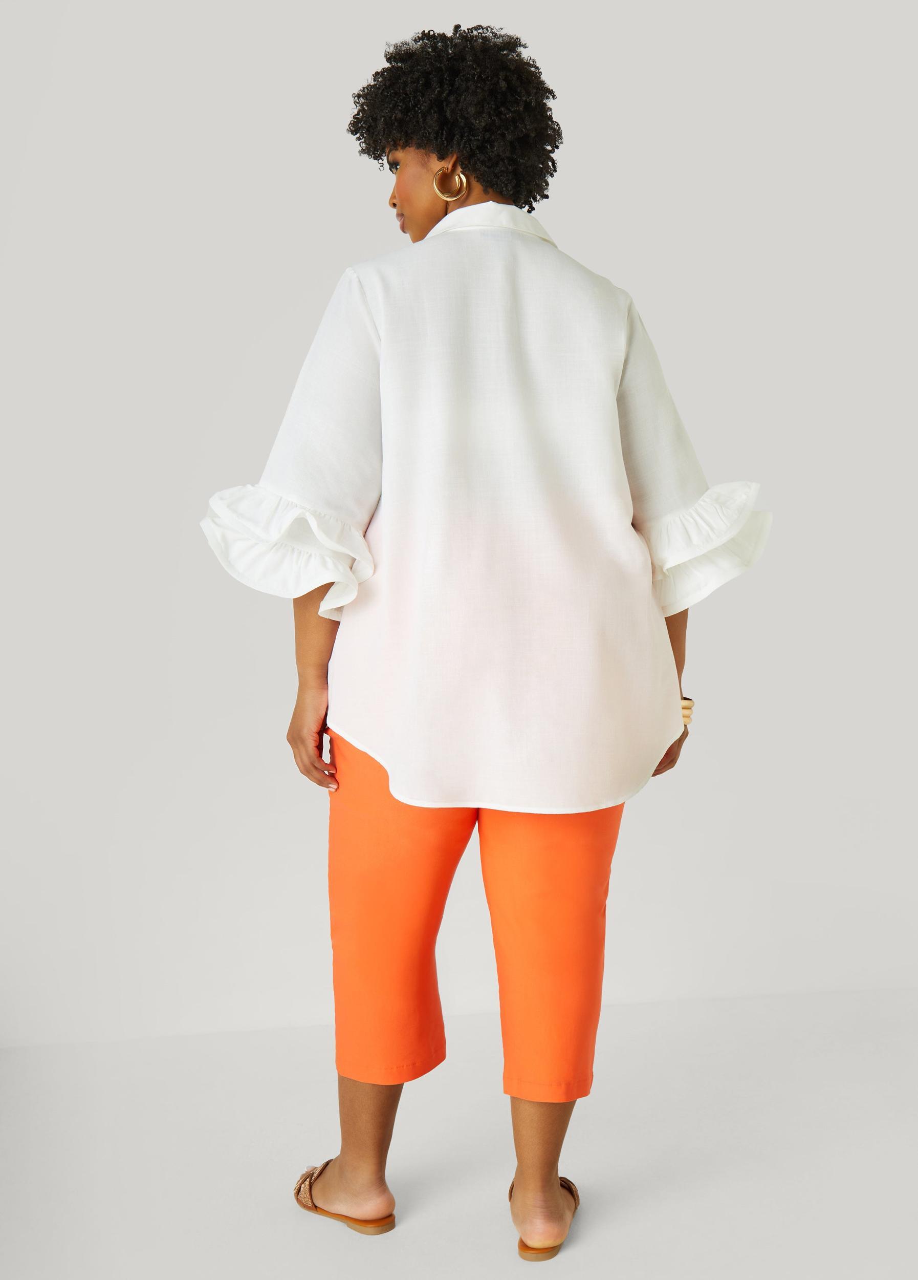 Ruffle Sleeved Shirt Product Image