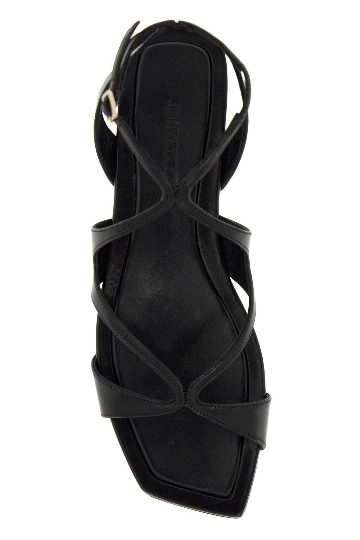 JIMMY CHOO Ayla Flat Sandals In Black Product Image