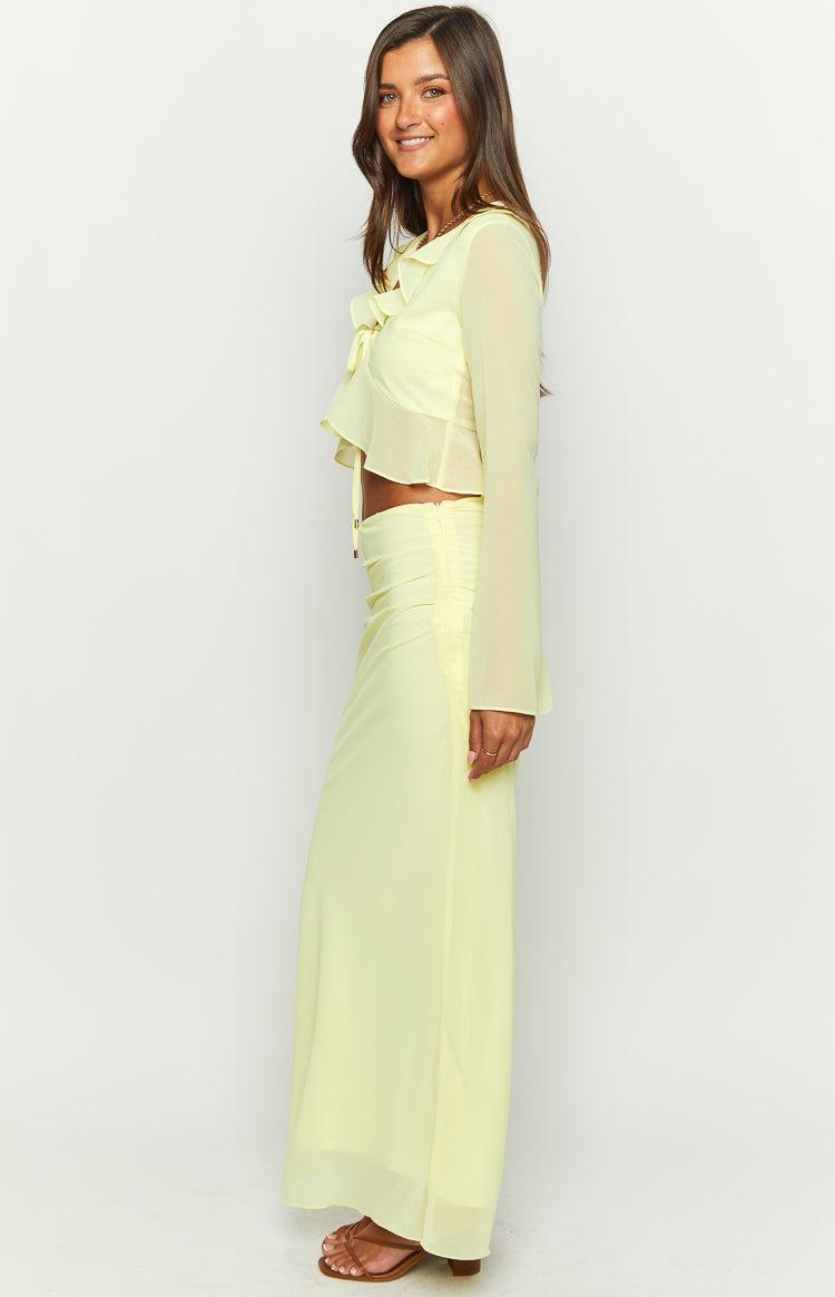 Rarmi Yellow Maxi Skirt Product Image